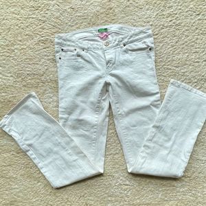 COPY - Lilly Pulitzer Full Length White Jeans, Size 6